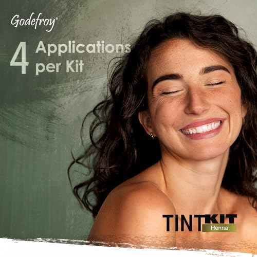 Godefroy Powered by Henna - Tint Kit 4 Applications | Medium Brown | Spot Hair Color Powered by Natural Henna