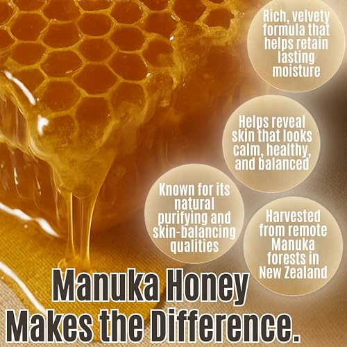 Hallow Tallow Whipped Beef Tallow Moisturizer ? 100% Grass-Fed & Finished Tallow Balm with Manuka Honey, Jojoba & Olive Oil, Calendula Extract ? Natural Hydrating Face & Body Cream, 4oz