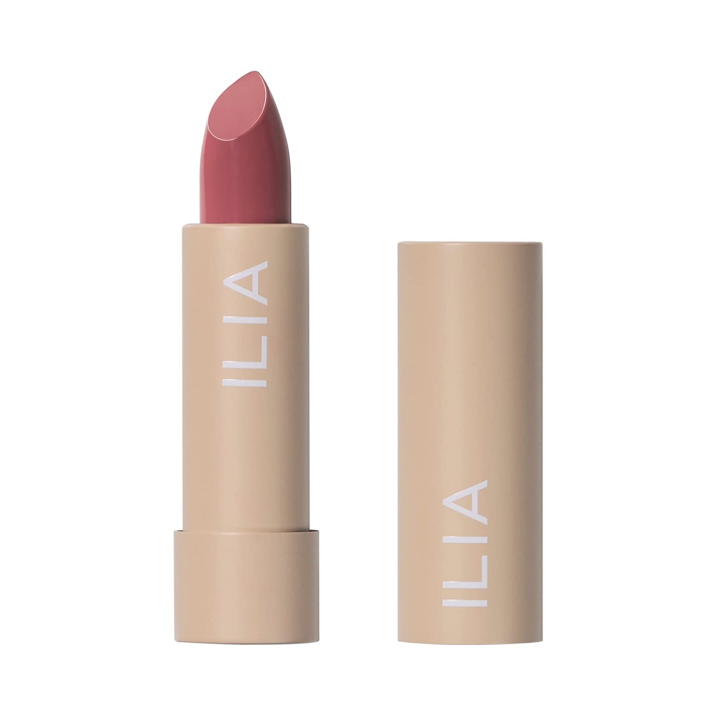 ILIA Color Block Lipstick - Non-Toxic, Vegan, Hydrating Formula | Rosette Soft Pink, 0.14 oz