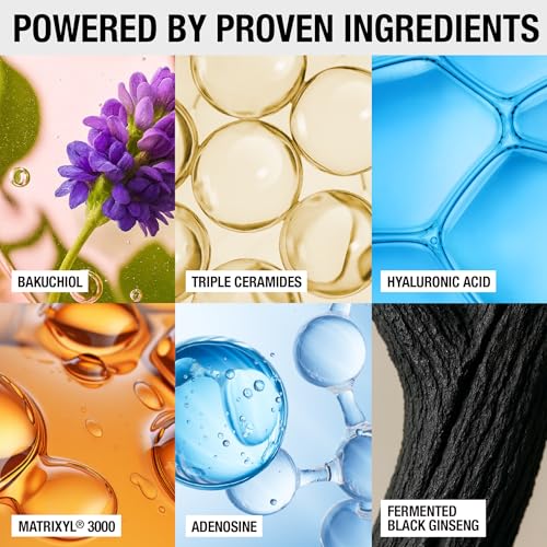 Bakuchiol Ceramide Peptide Face Moisturizer ? Korean Vegan Skincare with 9 Peptides, Ceramides & Fermented Ginseng ? For Fine Lines, Dry & Sensitive Skin, 1.7 oz