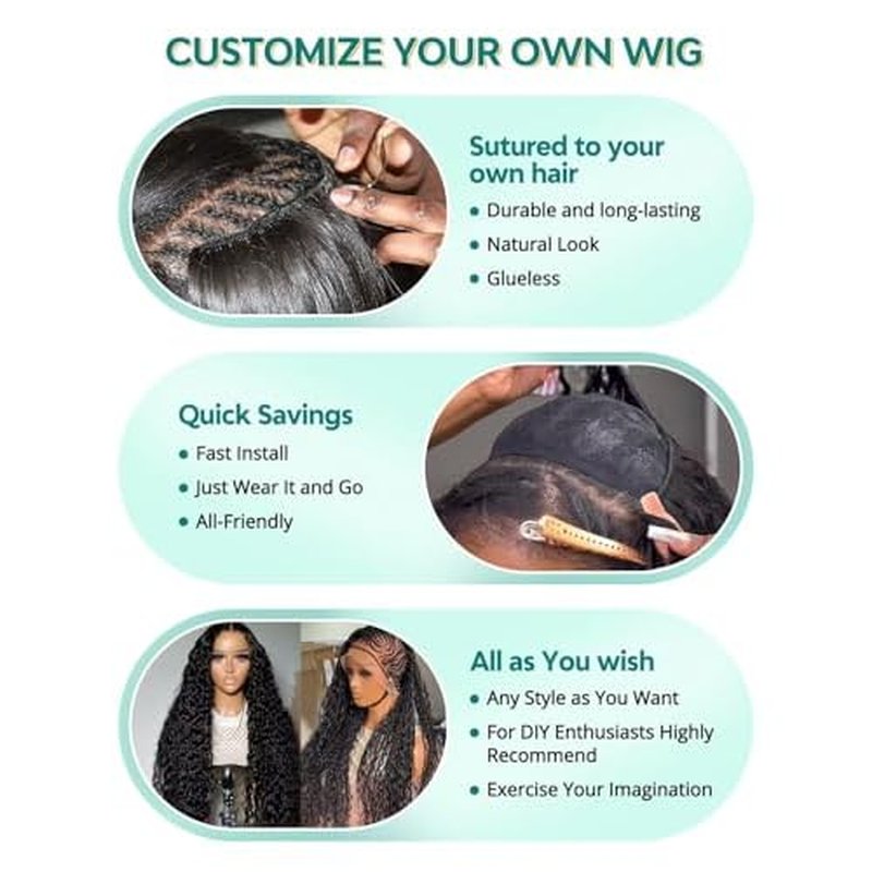 12A Deep Wave Human Hair Bundles 14 16 18 Inch Raw Curly Bundles Human Hair 100% Unprocessed 3 Bundles Brazilian Virgin Human Hair Extensions Quick Weave Natural Black Color