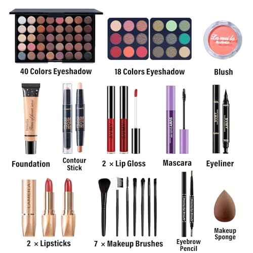 Makeup Set for Women, Makeup Kit for Beginners Teen Girls, Makeup Gift Set for Teens & Adults, Makeup Set for Girls, Eyeshadow Palette, Face & Eye Make up
