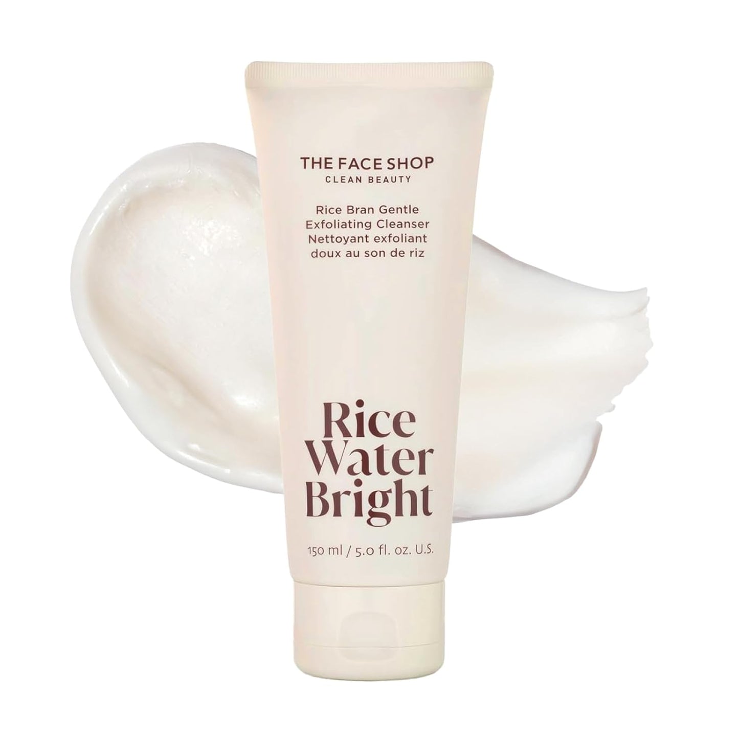 Rice Water Bright Exfoliating Cleanser - Gentle Vegan Face Wash for Hydration & Brightening | Korean Skincare
