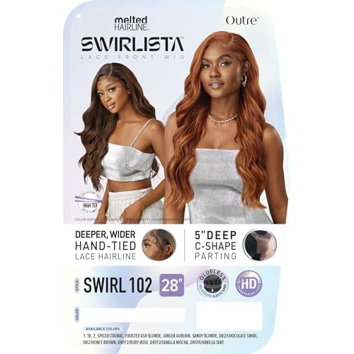 Outre Lace Front Wig - Melted Hairline - Swirlista - Swirl 102 (OFF BLACK 1B)