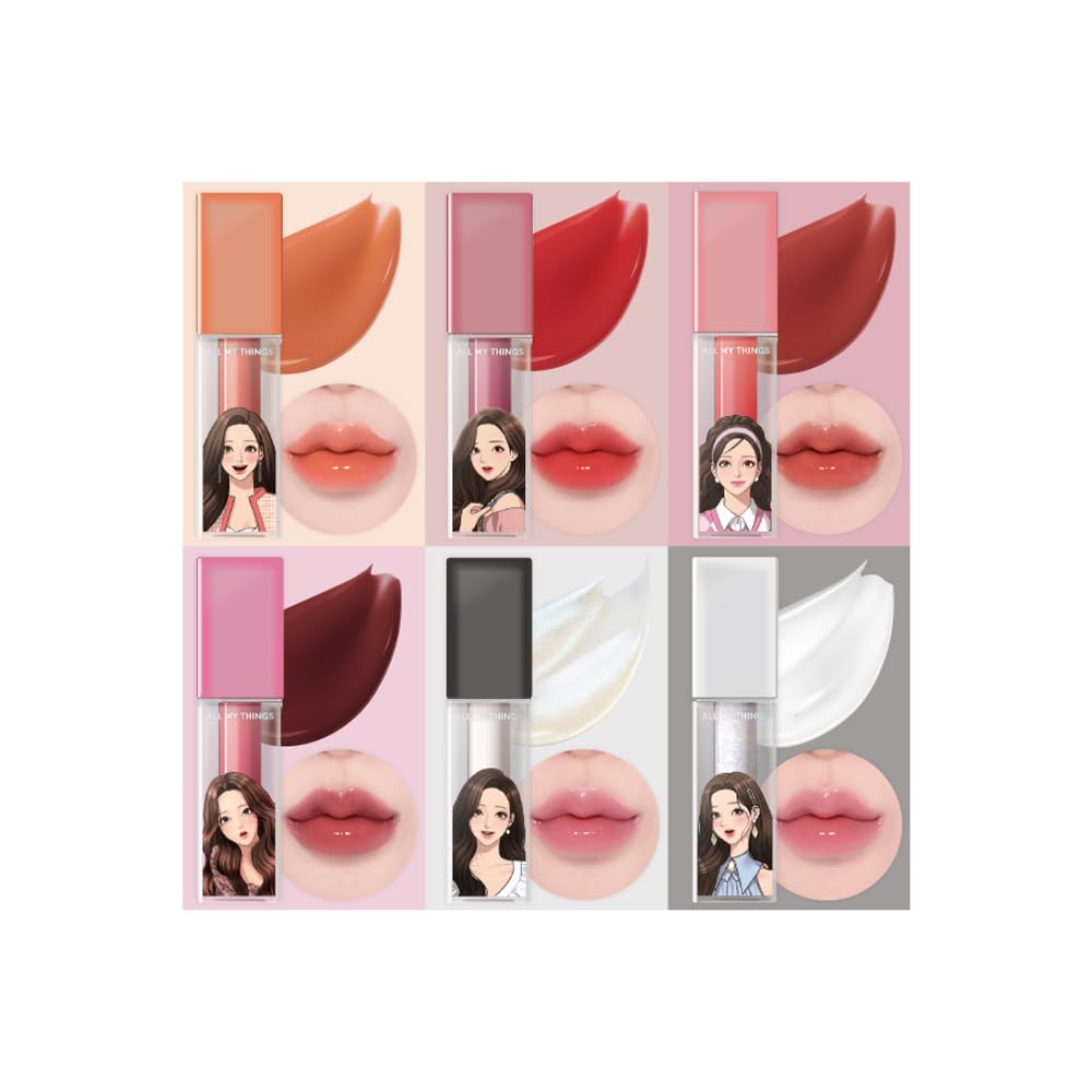 AMTS True Beauty Joo Kyung Kiss Lip Plumper Hydrating Nourishing Volumizing Lip Lifter Gloss, High-Shine Lip Glaze (05 Girl's Night)