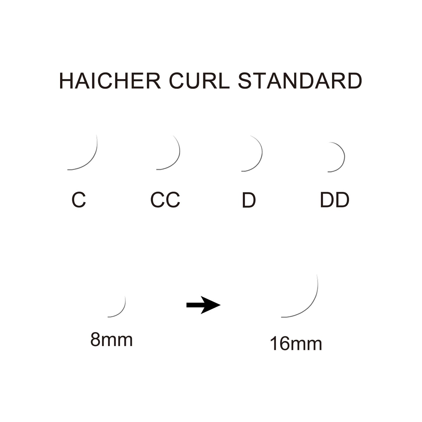 HAICHER Brown Lash Extensions 03 05 07 C D Curl 8-16mm Mixed, Colored Lash Trays for Eyelash Extension (Dark Brown, 0.05 D 8-16mm)