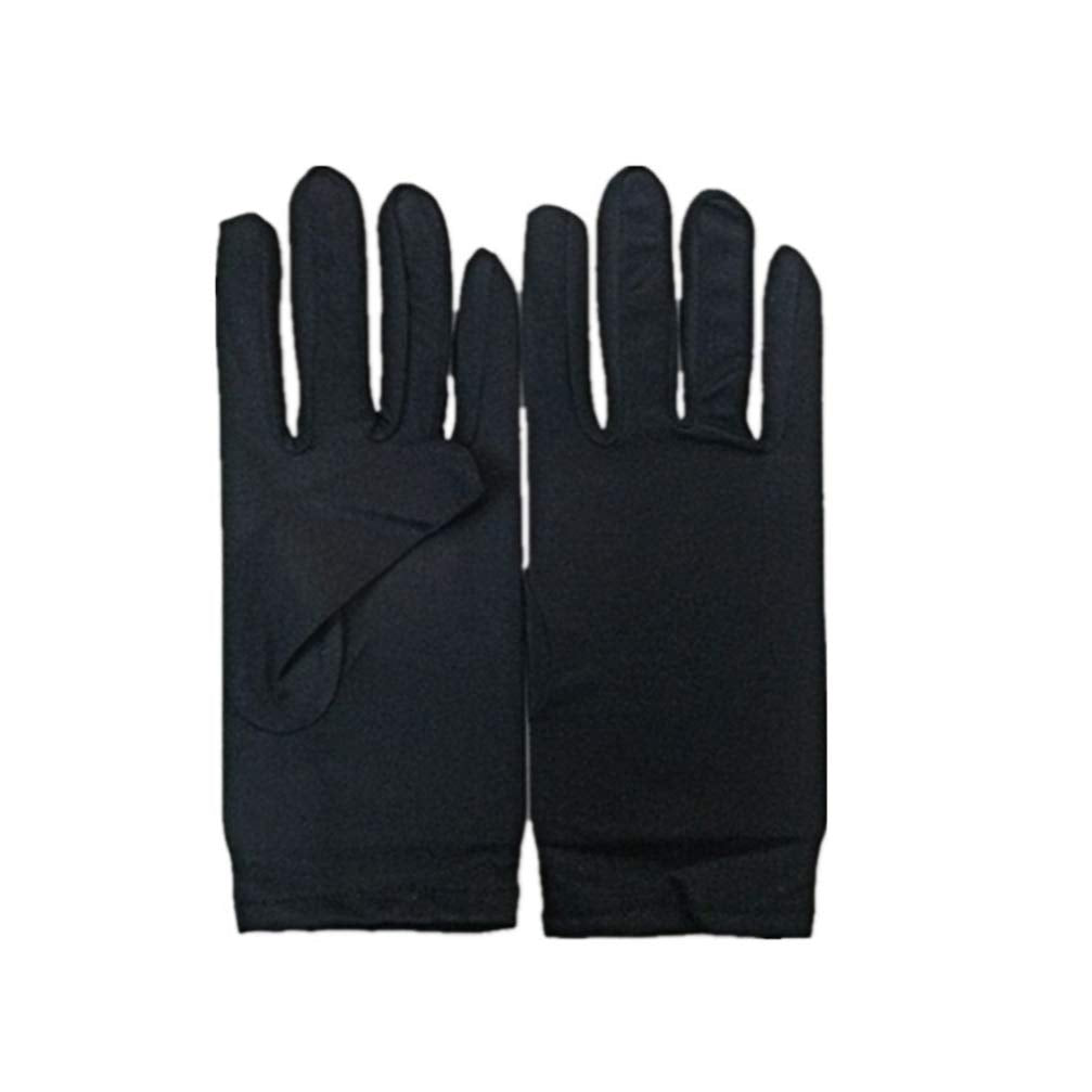 Beaupretty Moisturizing Eczema Cotton Gloves, 12 Pairs Black Cotton Gloves for Dry Hands, SPA Lotion Gloves Cosmetic Gloves L