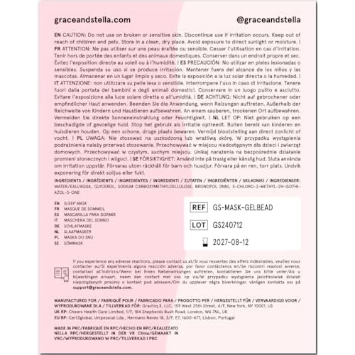 Eye Wrinkle Pads and Patches - Cooling Eye Mask for Puffiness - Ice Face Mask - Gel Eye Mask - Ice Mask to Reduce Wrinkles, Dark Circles, Eye Bags, Migraines - Hot & Cold Eye Mask by Grace and Stella