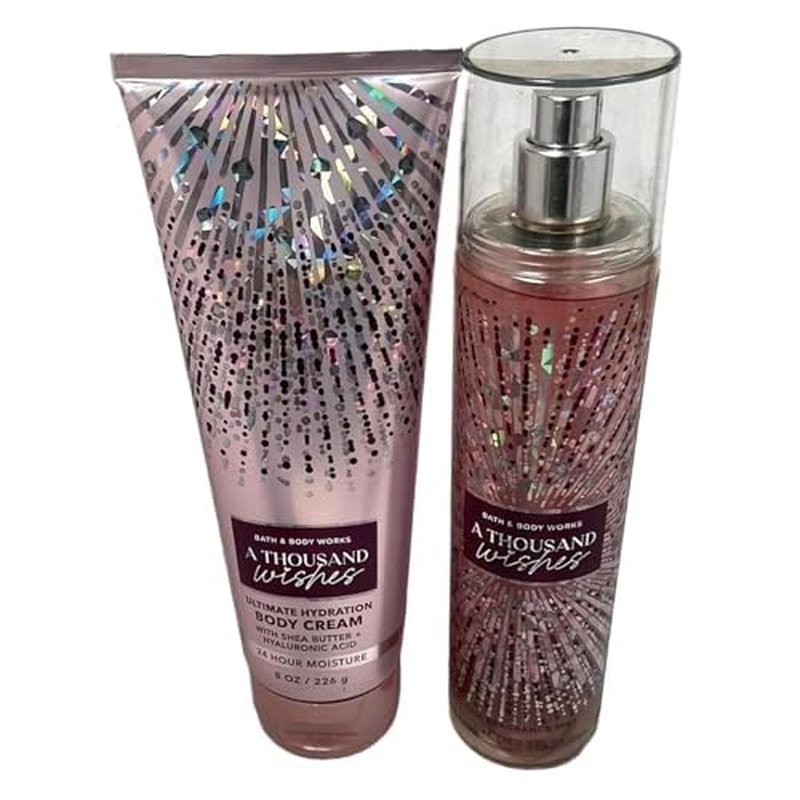 Bath & Body Works - Signature Collection - A Thousand Wishes- Gift Set- Fine Fragrance Mist & Ultra Shea Body Cream by Bath & Body Works