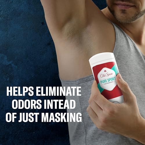 Old Spice Antiperspirant Deodorant For Men, High Endurance, 24/7 Sweat Defense & Odor Protection, 24/7 Freshness & Lasting Scent, Pure Sport Scent, 3.0 oz (Pack of 2)