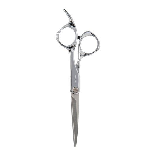 Fromm Professional Explore 5.75" Hair Cutting Shears for Wet & Dry Hair Polished Silver Japanese Steel Scissors with Beveled Blade, Professional Shears For Hair Stylist, Cosmetology & Salon Supplies