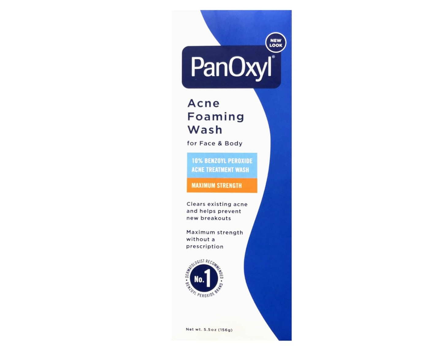 PanOxyl Acne Foaming Wash 10% - Deep Cleansing Formula | 5.5 Ounce (Pack of 2)