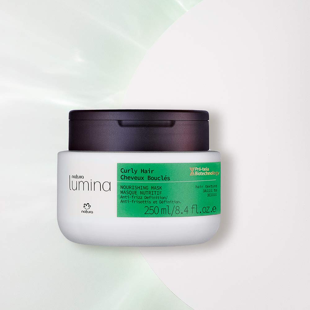 natura - Lumina Curly Hair Recovery Mask – Deep Hydration, Frizz Control & Curl Definition Treatment | 100% Vegan, Sulfate- & Silicone-Free (250 ml)