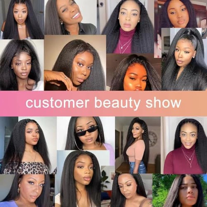Seamless Clip In Hair Extensions Human Hair Kinky Straight 22inch 120g 8pcs Seamless Clip Ins For Black Women Real Human Hair Extensions Full Head kinky clip ins Invisible Pu Skin Weft Natural Black