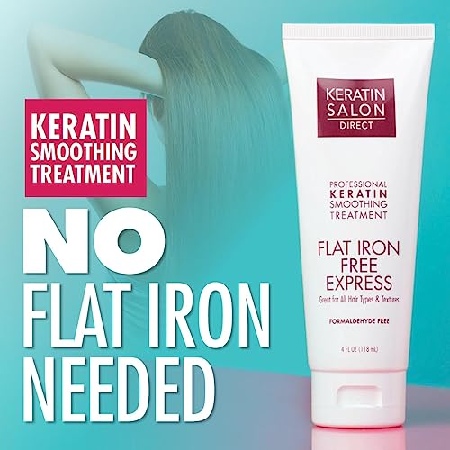 Keratin Salon Direct Treatment - Salon Quality, No Flat Iron Needed (4 oz)