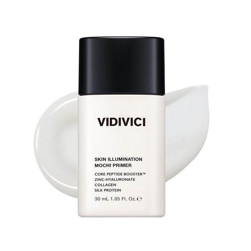 VIDIVICI Skin Illumination Mochi Primer - K-Beauty Pore Blurring Makeup Primer with 84% Skincare Ingredients | 1.05 fl oz