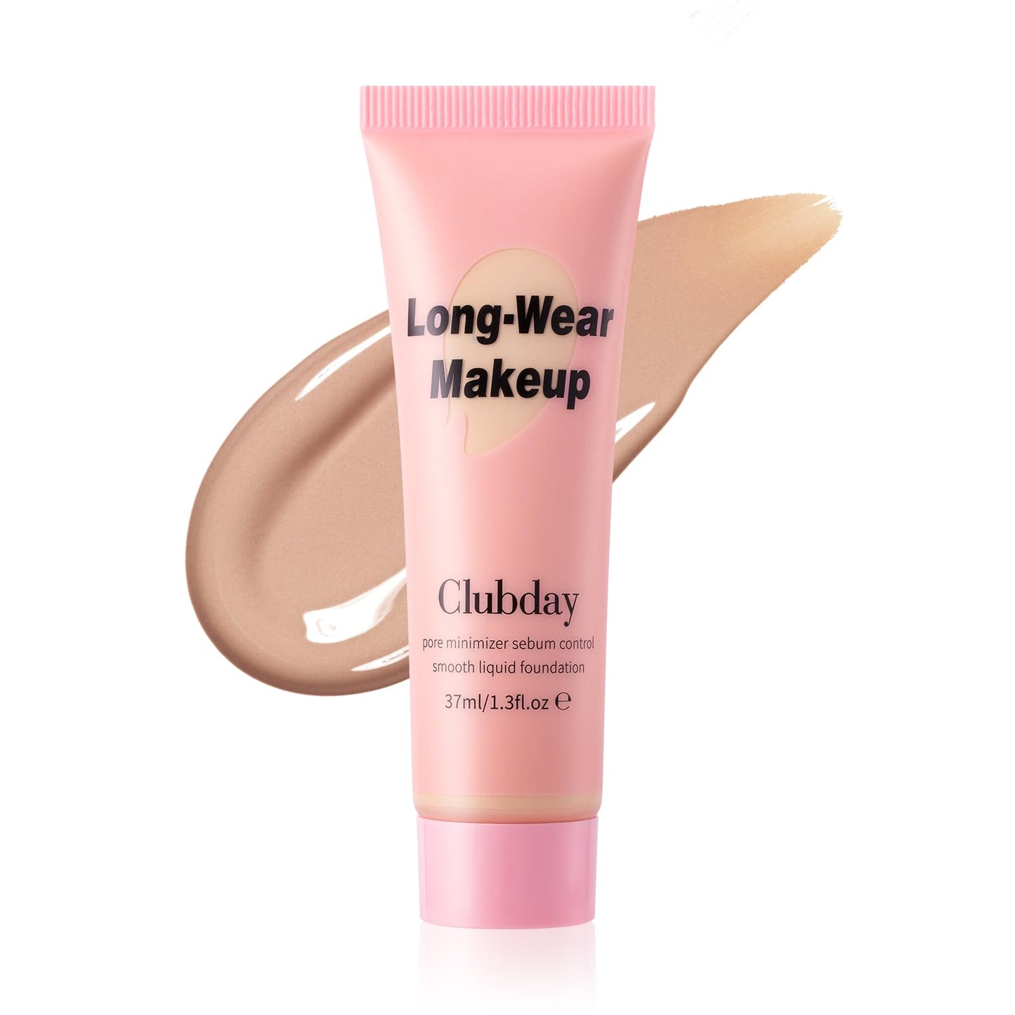 Clubday Long-Wear Smooth Liquid Foundation, Pore Minimizer & Sebum Control, Oil-Free Matte Finish, 37ml/1.3 Fl Oz-10