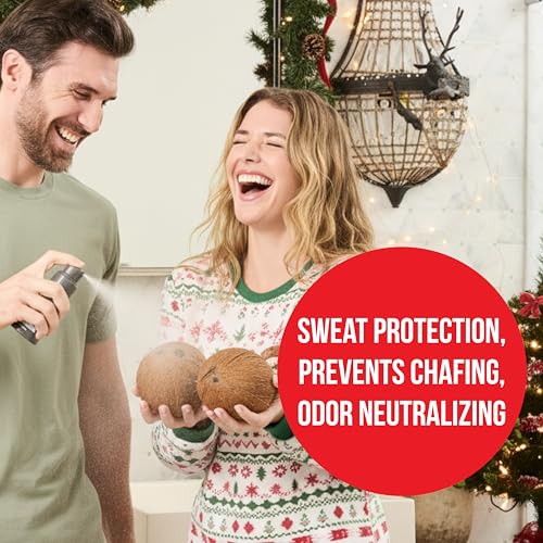 Happy Nuts Comfort Powder Spray: Anti-Chafing & Mens Deodorant, Aluminum-Free, Sweat and Odor Control for Jock Itch, Groin and Men's Private Parts (1 Pack, Fragrance-Free)