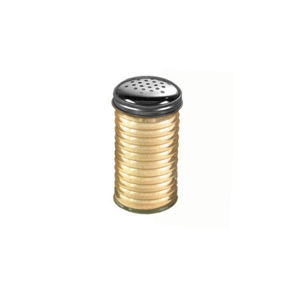 American METALCRAFT, Inc. BEE312-12 Oz Beehive Cheese Shaker Set, 12, Clear