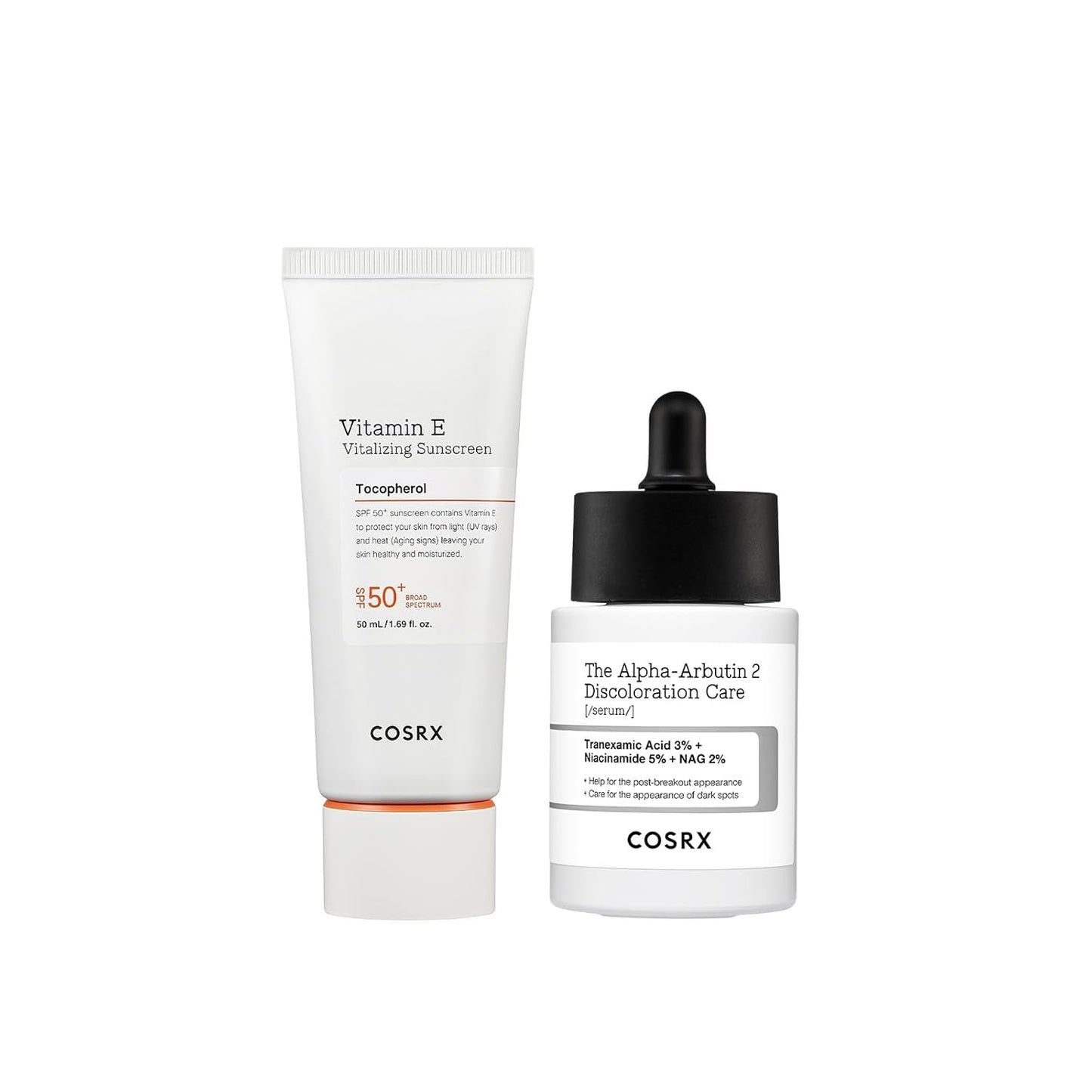 COSRX Vitamin E Face Sunscreen SPF 50 | Discoloration Care with 2% Alpha Arbutin