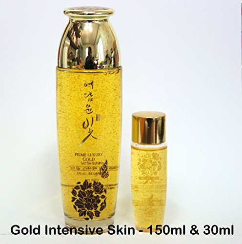 Luxury Gold Women’s Facial Skin Care Set - Nourishing & Moisturizing 4-Piece Korean Cosmetic