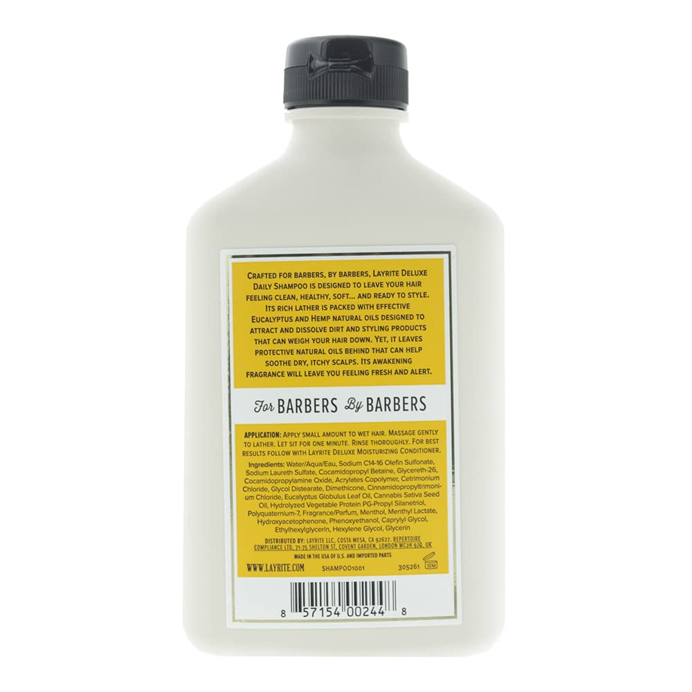 Layrite Daily Shampoo - Gentle Cleansing Formula for All Hair Types | 10 Fl Oz
