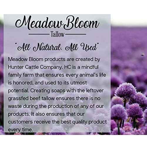 EST'D 2004 HC Meadow Bloom Tallow Bar Soap - Lemongrass, Coffee & Turmeric 2 Pack - Made with All Natural 100% Grass Fed Tallow Handmade Soap Bar - Great for Face or Body Soap