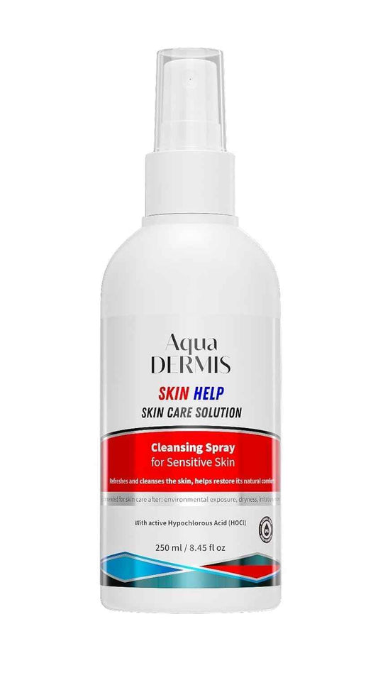 AquaDERMIS Skin Recovery Mist – Hypochlorous Acid Spray for Sensitive and Redness-Prone Skin – pH-Balanced, Alcohol-Free HOCl Facial Toner & Spray for Acne, Eczema, Aftercare – 45 fl oz (250ml)