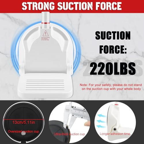 Suction Cup Shower Foot Rest for Shaving Legs, Foldable Shower Step Foot Rest Tool Stand to Shave Legs, Anti-Slip Shower Ledge Leg Shaving Shelf