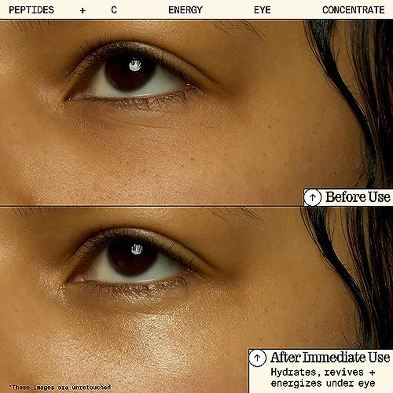 Youth To The People Peptides + Vitamin C Eye Concentrate - Vitamin C Eye Serum with Caffeine + Antioxidants, Visibly Brightens Dark Circles, Reduce Undereye Puffiness, Blurs Fine Lines - 0.5 fl oz