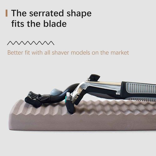 NICITY Diatomite Razor Holder for Shower,Water Absorption Fast Drying Natural Diatomite Tray for Razor Soap Shaving Cream Foam Bottle Face Wash (Light grey)