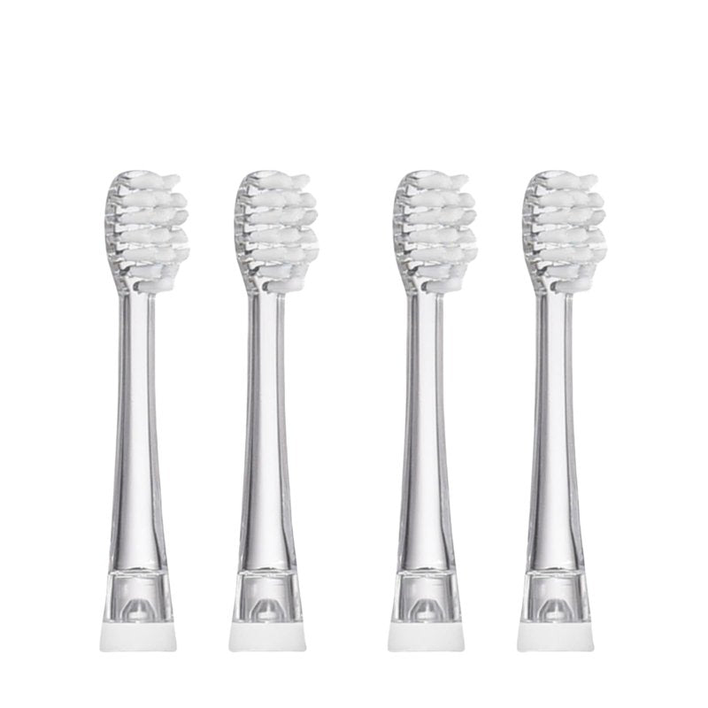 Compatible with Seago SG513/SG977/SGEK6/DT - K6 Electric Toothbrush, Replacement Brush Heads for Kids Electric Toothbrush 3+ Years, Suitable for Toddlers (White, 4 - Pack)