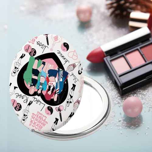 SEIRAA Korean Queen Pocket Mirror Music Gifts Korean Music Makeup Mirror Korean Group Merchandise (4 BP)