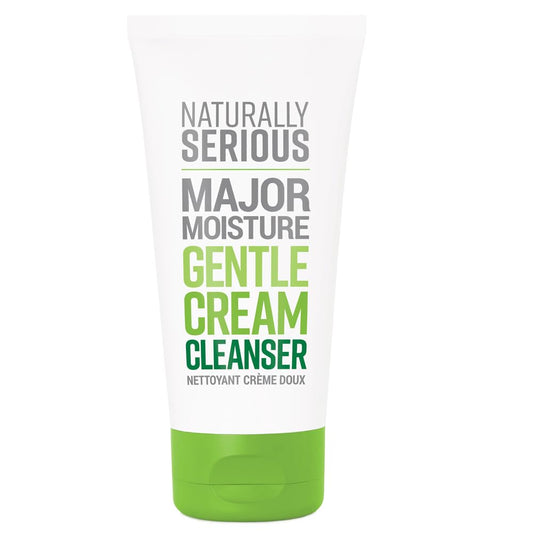 Naturally Serious | Major Moisture Gentle Cream Cleanser, Hydrating Cleanser with Coconut Oil, Makeup-Removing Cleanser, Vegetarian Skincare, Cruelty-Free Skincare