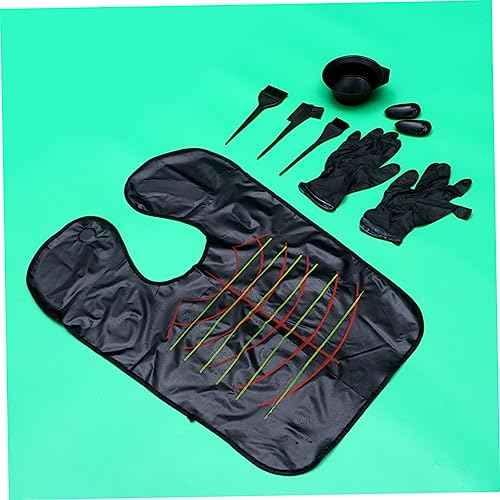 1 Set Hair Coloring Kit Disposable Hair Dye Tool Set with Mixing Bowl Tinting Brushes and Ear Covers for Home Salon Use