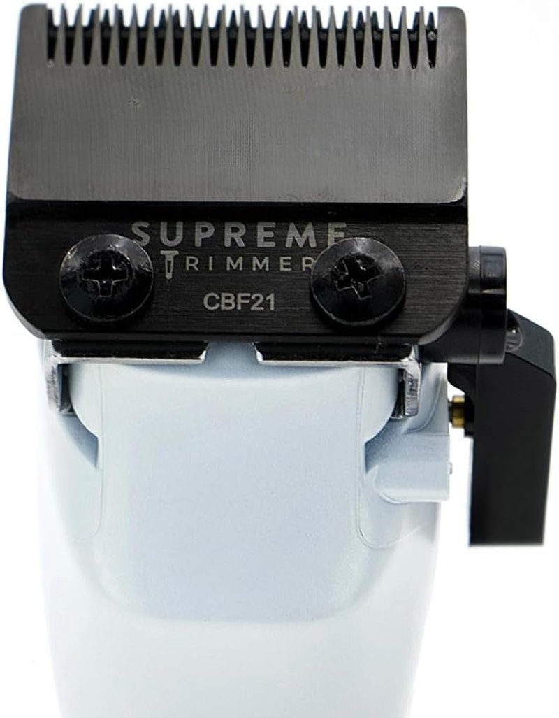 DLC Coated Steel Replacement Blade for Supreme Trimmer | Fade Blade Compatible with Darkstar72 & Most Hair Clippers - Black
