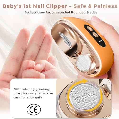 Electric Nail Clippers, 3 in 1 Rechargeable Electric Polishing Automatic Nail Clipper Trimmer with LED Light, Debris Storage, Fingernail Toenail Trimmer