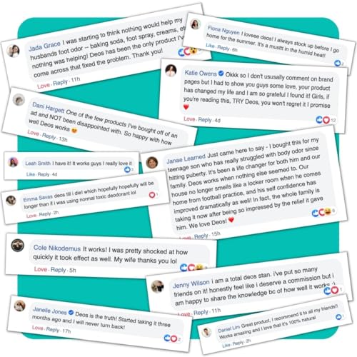 DEOS Internal Deodorant Supplement ? Full Body Deodorizer for Gut Health, Skin Health, Detox & Digestion Support ? Natural Odor Control Chlorophyll Pills | 30 Capsules