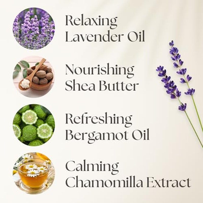 Nurture by Nature RELAX & CALM Spa Kit - Birthday Gifts for Women - Spa Gift Baskets For Women, 6-in-1 Self Care Kit, Bath Sets Gift - Lavender Pillow Mist, Bath Salts, Body Scrub, Bath Bomb