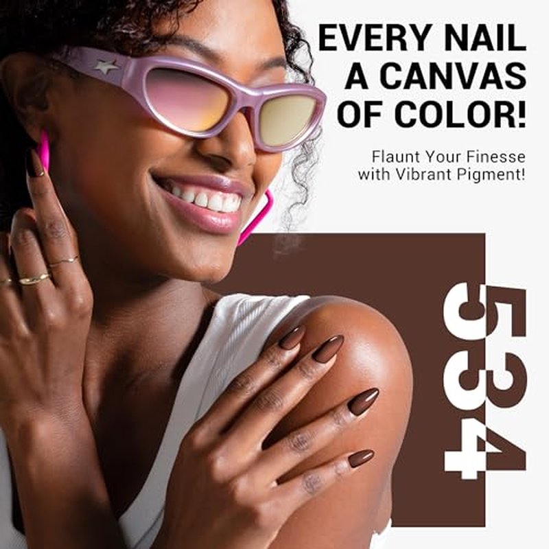 MelodySusie Thick Americano Brown Gel Nail Polish,0.5fl oz Nails Soak Off UV LED Caramel Coffee Brown Gel Polish Gift for Women Nail Art Manicure Salon DIY Nail Design Decoration at Home-534-A1205