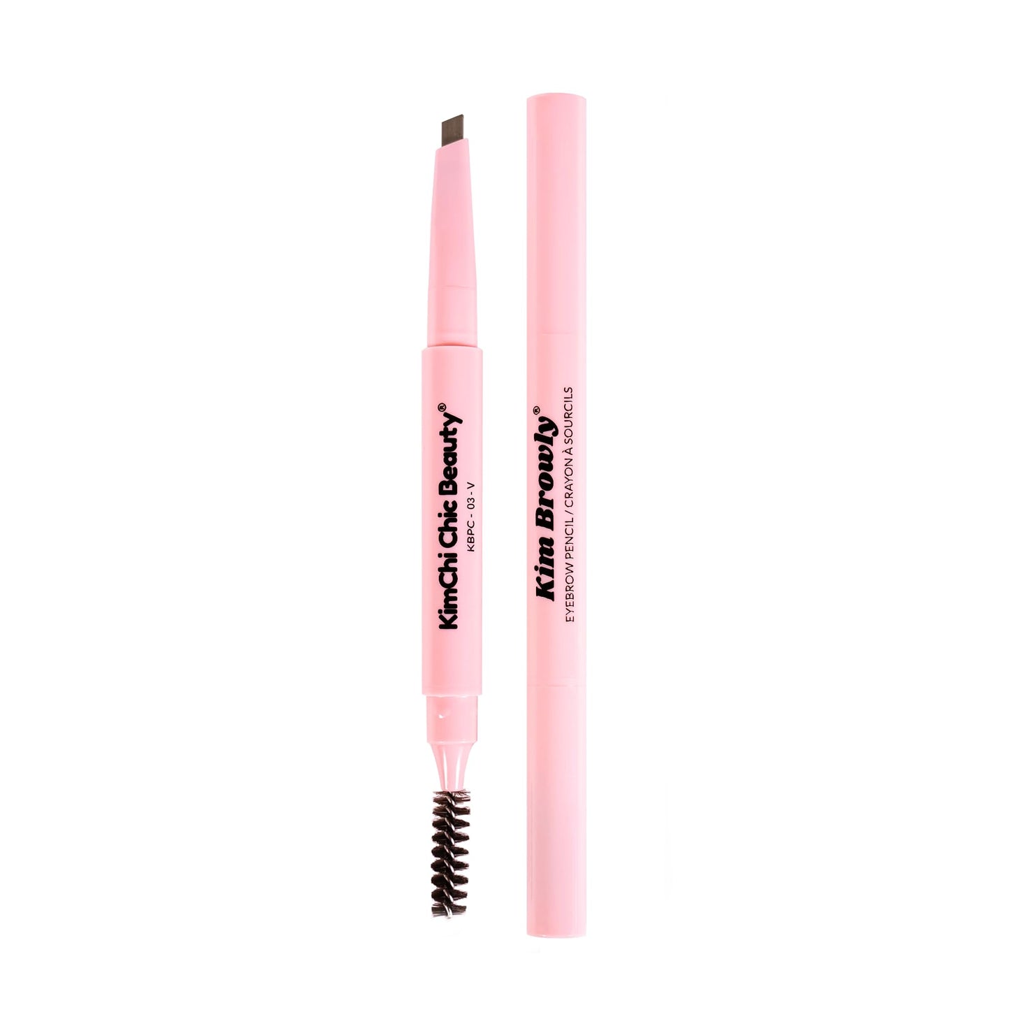 KimChiChic Beauty KimBrowly Eyebrow Pencil, Slim Mechanical Brow Pencil with Spoolie, Precise, Natural Definition, Long-Lasting, Vegan & Cruelty-Free, 03 Medium Brown