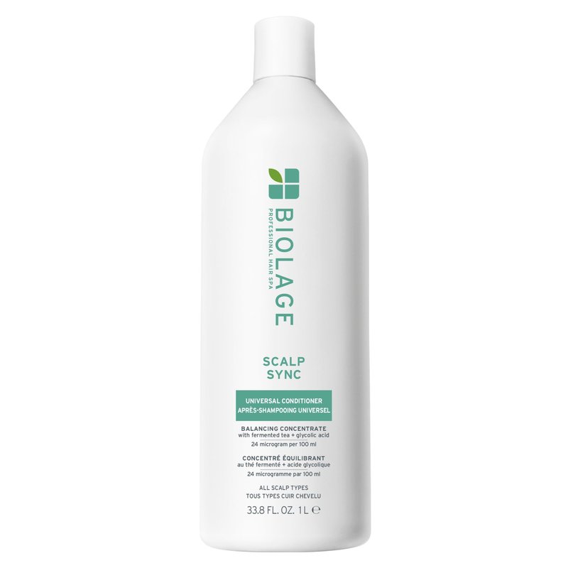 Biolage Scalp Sync Universal Conditioner - Nourishing & Hydrating for All Scalp Types, Lightweight Moisturizing & Conditioning, Fermented Tea Blend & Glycolic Acid, Vegan & Paraben-Free, 33.8 Fl Oz