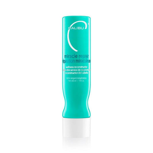 Malibu C Miracle Repair Hair Reconstructor - Nourishing Treatment for Weak, Damaged Strands - Flax Protein & Vitamin B5 for Moisture (9 oz)