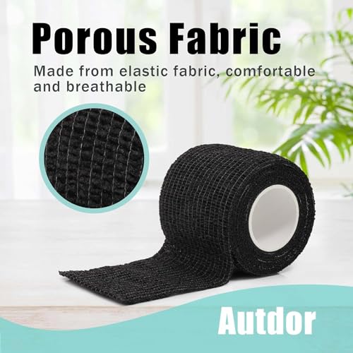 Machine Pen Covers with Grip Wraps - Autdor 200pcs Tattoo Machine Covers and 6pcs Tattoo Grip Tape Tattoo Pen Covers Grip Covers Tattoo Pen Sleeves Combination Tattoo Supplies (Blue+Black)