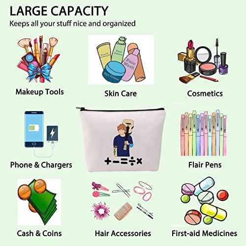 FOTAP Ed Singer Inspired Makeup Bag Ed Subtract Divide Multiply + - x ¡À Merch Music Gift Ed Singer Fan Gift Music Gift Album Gift EdSinger Zipper Pouch (+- singer)