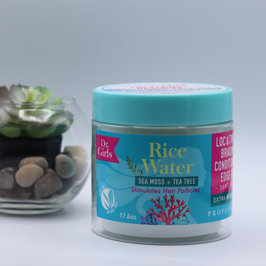 R&B Collection Dr. Girls Braiding conditioning Gel / 24 Hour Hold/Extra Mega Hold/17.6oz (Sea Moss+ Tea Tree)