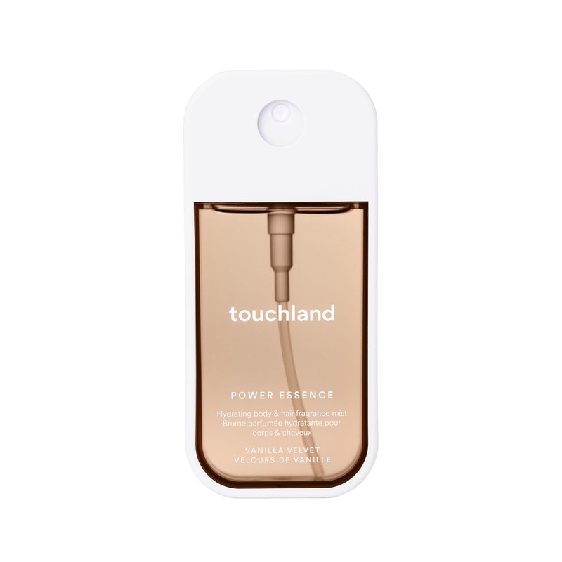 Touchland Hydrating Body & Hair Fragrance Mist – Vanilla Velvet – 2 FL OZ Travel Size Perfume Spray – Notes of Vanilla Vapor, Fresh Muguet, and Creamy Almond