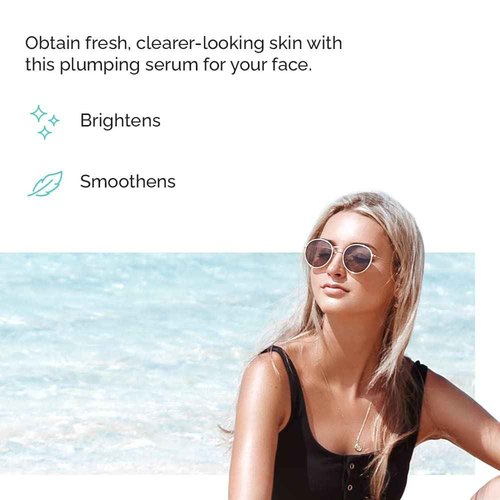 Vitamins and Sea Beauty Blue Sea Kale and Niacinamide Serum for Face, Anti-Aging Firming, Smoothing Face Serum for Minimizing Pores, Oil Control, 2 Fl Oz