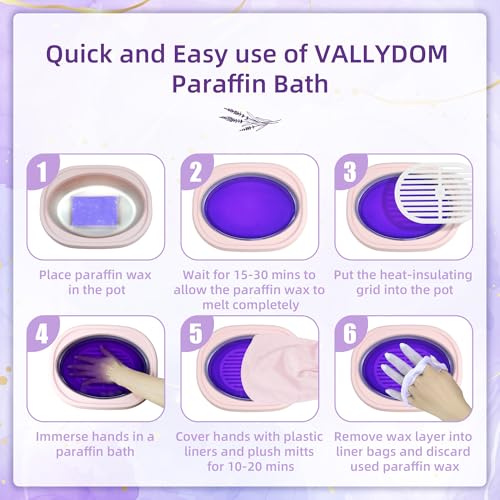 Paraffin Wax Refills, 10 Pack 200g Lavender Scented Paraffin Wax Blocks for Paraffin Bath, Paraffin Wax Machine Refills for Hand Feet Dry Skin,Rrelieves muscle fatigue, Hydration and nourish