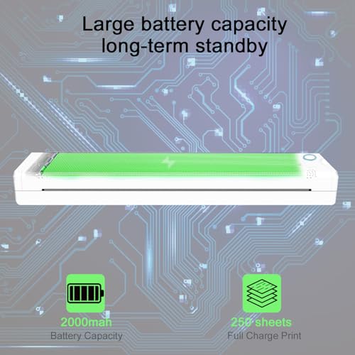 Wireless Tattoo Stencil Printer,Portable Thermal P rinter,Upgrade Wireless Tatoo Printer for Tattoo Artists& Beginners,Compatible with Phone&PC(White)